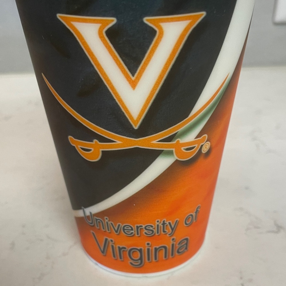 UNIVERSITY OF VIRGINIA HOLOGRAM Cup - Orange and Blue Cavaliers